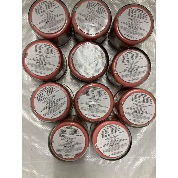 Bath and Body Works 3-Wick Candle Jars & Lids - Empty Lot of 11 - Picture 2 of 4